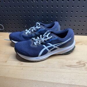 Asics Shoes GT-1000 11 Womens Size 9 Blue Running Jogging Training Sneakers